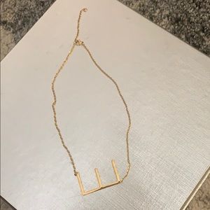 Necklace with letter E